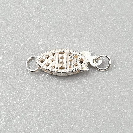 Sterling Silver Box Clasps FIND-WH0139-648S-1