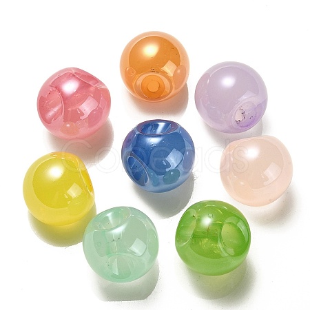 Opaque Acrylic Beads OACR-G012-03-1