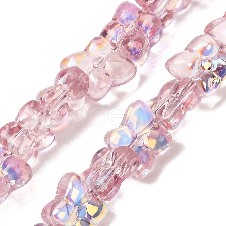 Transparent Glass Beads Strands GL-CBAAE04-02I-1