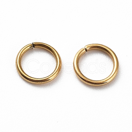 Ion Plating(IP) 304 Stainless Steel Open Jump Rings STAS-R060-5x0.7-G-1