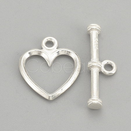 925 Sterling Silver Toggle Clasps STER-S002-61-1
