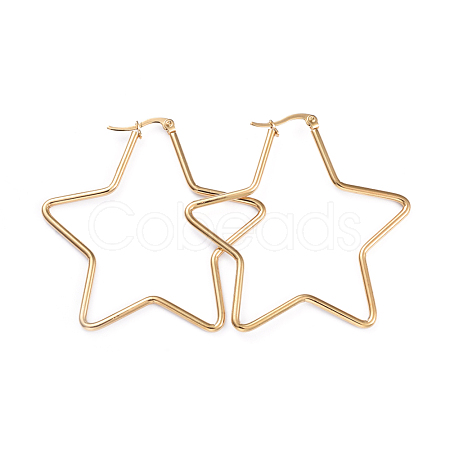201 Stainless Steel Hoop Earrings EJEW-I245-31B-1