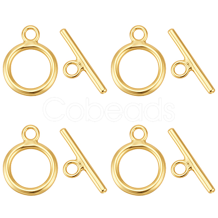 925 Sterling Silver Toggle Clasps STER-BC0004-38G-1