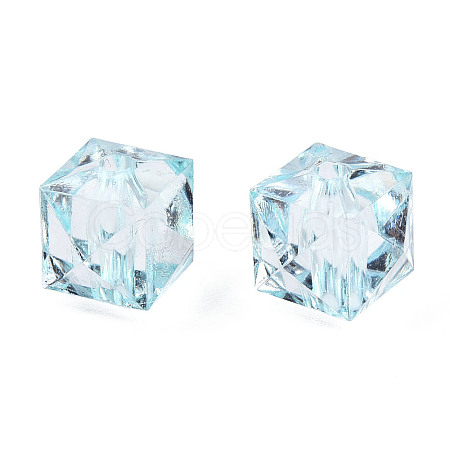 Transparent Acrylic Beads X-TACR-Q259-10mm-V38-1