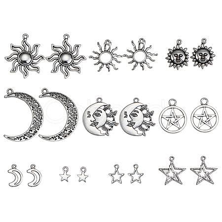 Tibetan Style Alloy Pendants TIBEP-CJ0001-08-1