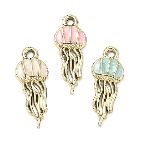 Alloy Enamel Pendants FIND-C087-05G-1