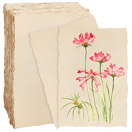 50Pcs Wood Pulp Watercolor Paper DIY-WH0671-347A-1