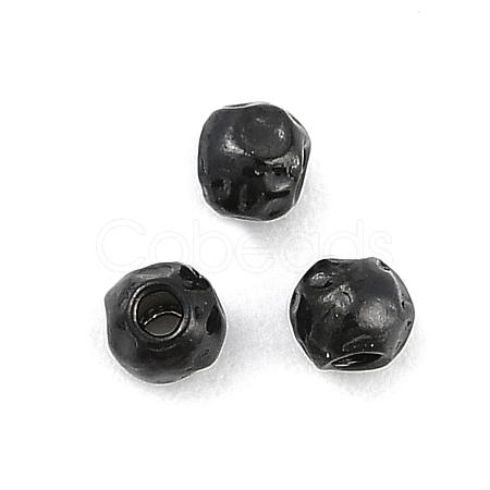 Textured 316 Surgical Stainless Steel Beads STAS-M106-01C-EB-1
