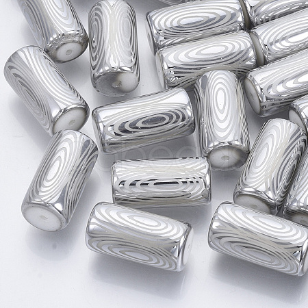 Electroplate Glass Beads EGLA-N003-02F-1