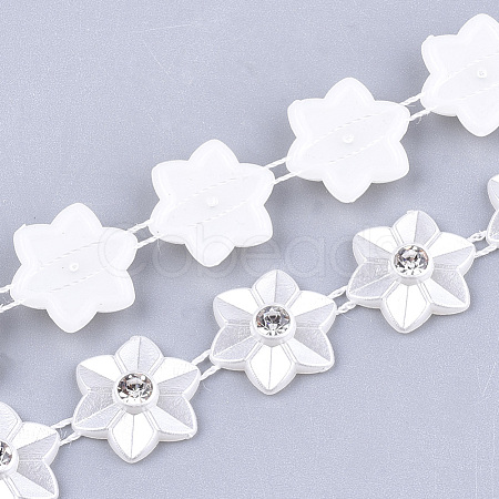 ABS Plastic Imitation Pearl Beaded Trim Garland Strand AJEW-S073-24-1