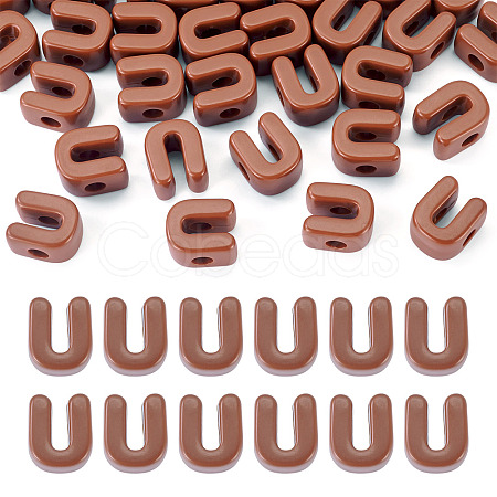 Opaque Acrylic European Beads OACR-TAC0019-006U-1