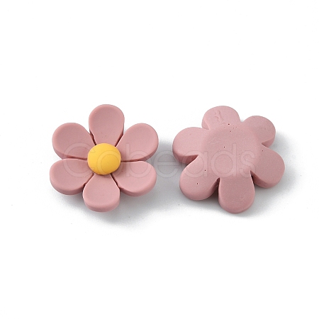 Opaque Resin Cabochons RESI-WH0026-75B-04-1