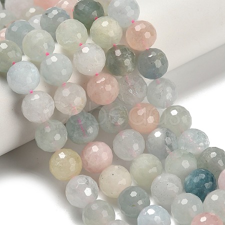 Natural Morganite Beads Strands G-H329-F01-10mm-1