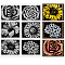 Rubber Clear Stamps, for Card Making Decoration DIY Scrapbooking, Flower, 22x18x0.8cm