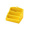 Wood Magazine Paper Rack Mini Model, Micro Landscape Dollhouse Accessories, Pretending Prop Decorations, Yellow, 37x37x45mm