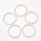 Alloy Pendants, Ring, Light Gold, 35~36x34~35x1.5mm, Hole: 3x1.5mm