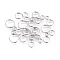 Iron Split Rings, Double Loops Jump Rings, Platinum, 4~10x1.4mm, Inner Diameter: 3.3~8.6mm, about 5316pcs/500g