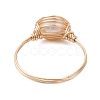 Natural Cultured Freshwater Pearl Finger Rings RJEW-JR00969-4