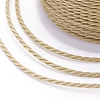 Round Waxed Polyester Cord X-YC-G006-01-1.0mm-20-3