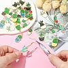 30Pcs 10 Styles Alloy Pendants ENAM-CJ0003-01-5