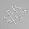 Brass Cable Chains Necklace Making MAK-R019-S-1