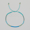 Glass Seed Braided Beaded Bracelets XC9959-14-1