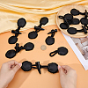 8 Pairs Resin Buttons BUTT-CL0001-08-3