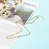 304 Stainless Steel Link Chain Necklaces NJEW-JN03609-3