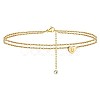 Heart Brass with Crystal Rhinestone Anklets FS-WGC43DA-12-1