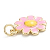 Brass Enamel Pendants KK-M220-04G-4