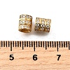 925 Sterling Silver Micro Pave Clear Cubic Zirconia Beads STER-F061-03A-G-2