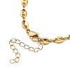 304 Stainless Steel Coffee Bean Chain Necklaces NJEW-JN03046-3