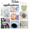 10 Pcs 5 Style Flat Round Felt Fabric DIY-PH0009-24C-7