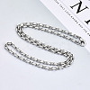Brass Cable Chains Necklace Making MAK-N034-004B-P-4