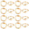 20Pcs Brass Locking Jump Rings KK-BBC0023-10C-1