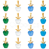 16Pcs 4 Colors Cat Eye Pendants CE-OC0001-01-1