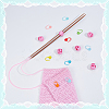 30Pcs Eco-Friendly ABS Plastic Knitting Crochet Locking Stitch Markers Holder IFIN-SC0001-96A-5