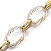 Handmade Metal Enlaced Plating Acrylic Cable Chains AJEW-JB00743-3