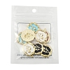 8Pcs 4 Colors Alloy Enamel Pandants ENAM-FS0002-22-6