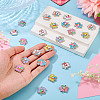24Pcs 6 Colors Alloy Enamel Connector Charms FIND-TA0009-52-7