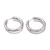 Tarnish Resistant 201 Stainless Steel Huggie Hoop Earrings EJEW-L256-05Q-P-1