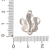 304 Stainless Steel Textured Links Connector Charms STAS-K302-02G-P-3