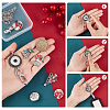 DIY Interchangeable Christmas Office Lanyard ID Badge Holder Necklace Making Kit DIY-SC0022-03-3