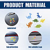 Plastic Reflective Vinyl Car Stickers STIC-WH0036-024-3