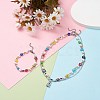 Natural Pearl and Evil Eye Jewelry Set with Bear Pendant SJEW-TA00004-2