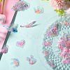 40Pcs 5 Style Quicksand Sequin Plastic Cabochons OHAR-SC0001-10-3