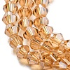 Transparent Electroplate Glass Beads Strands EGLA-A039-T2mm-A18-3