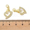 Valentine"s Day Brass Micro Pave Clear Cubic Zirconia Pendants KK-B083-41G-G-3