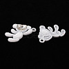 Spray Painted Alloy Rhinestone Pendants PALLOY-Q433-033J-RS-2