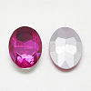 Pointed Back Glass Rhinestone Cabochons RGLA-T080-10x14mm-09-2